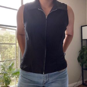 Vintage zipper front vest